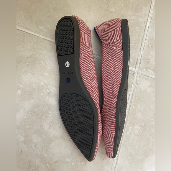 Rothy’s *Rare* Amber Metallic Herringbone Pointed Ballet Flats - Picture 10 of 10